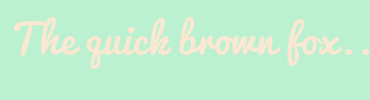 Image with Font Color FAE8D2 and Background Color BBF0D0